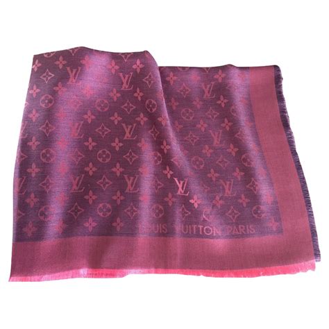 louis vuitton pink silk scarf|louis vuitton checkered scarf.